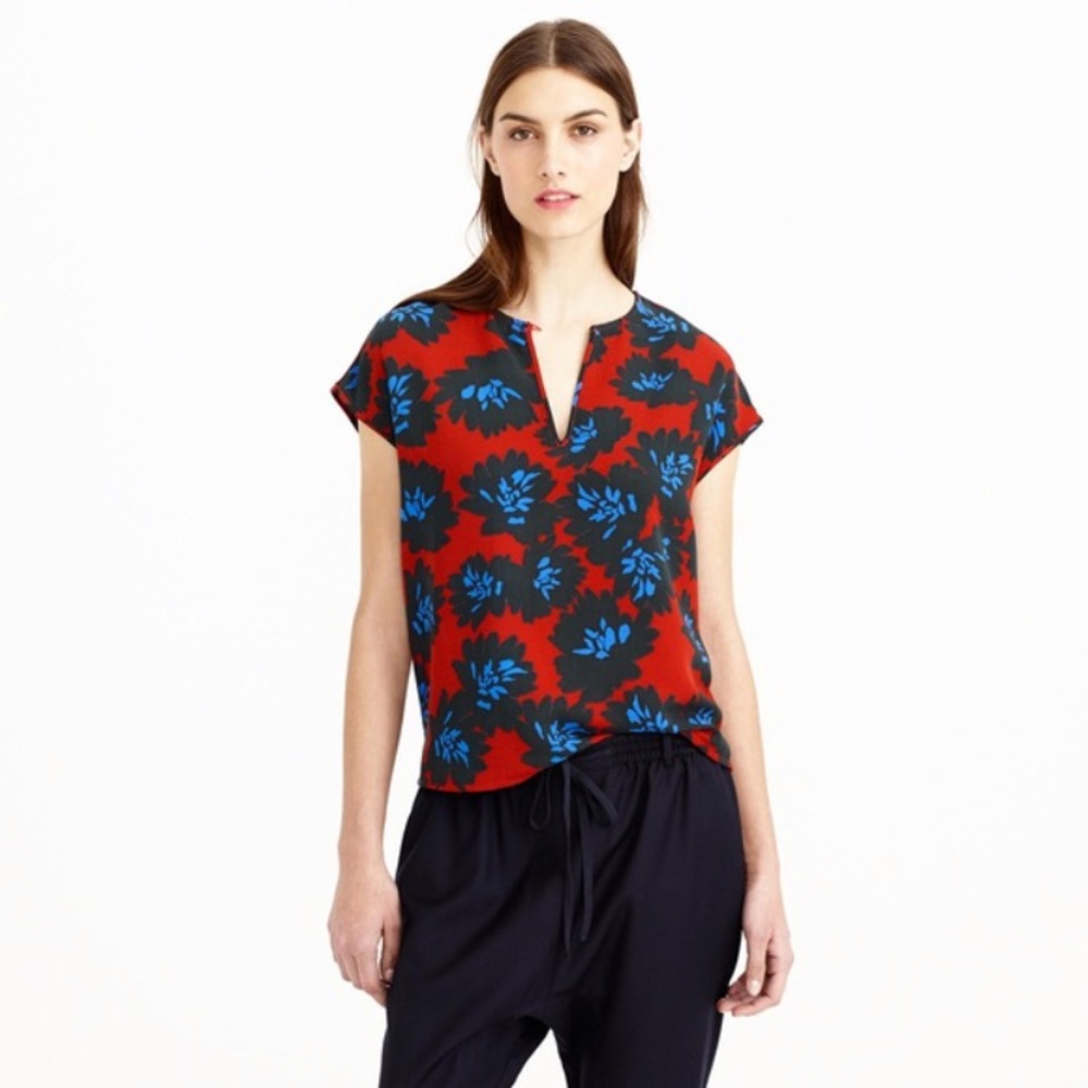 J. Crew floral top - size 0